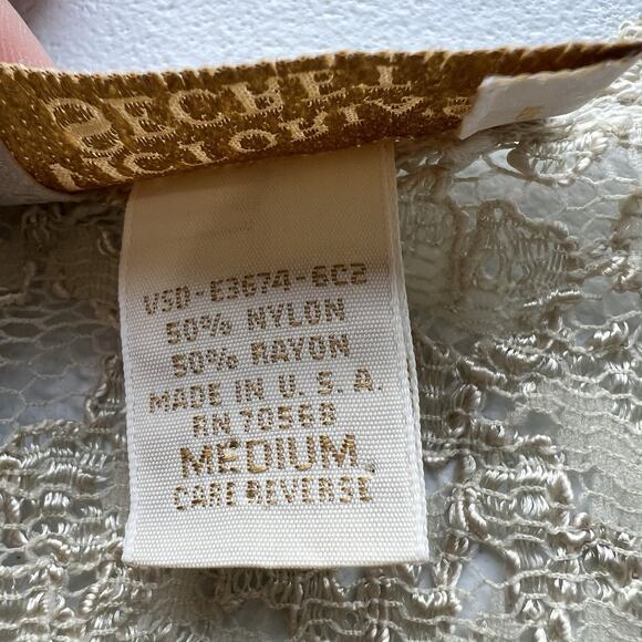 Victoria’s Secret Floral Lace Tank Top Size Medium Vintage Made In USA - Picture 5 of 7